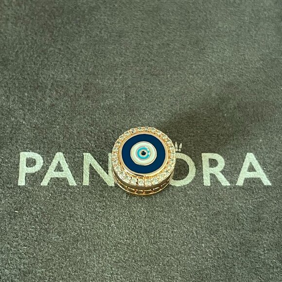 Pandora Evil Eye Double Sided Charm Canada Exel. ye of Protection Bead - Picture 1 of 4